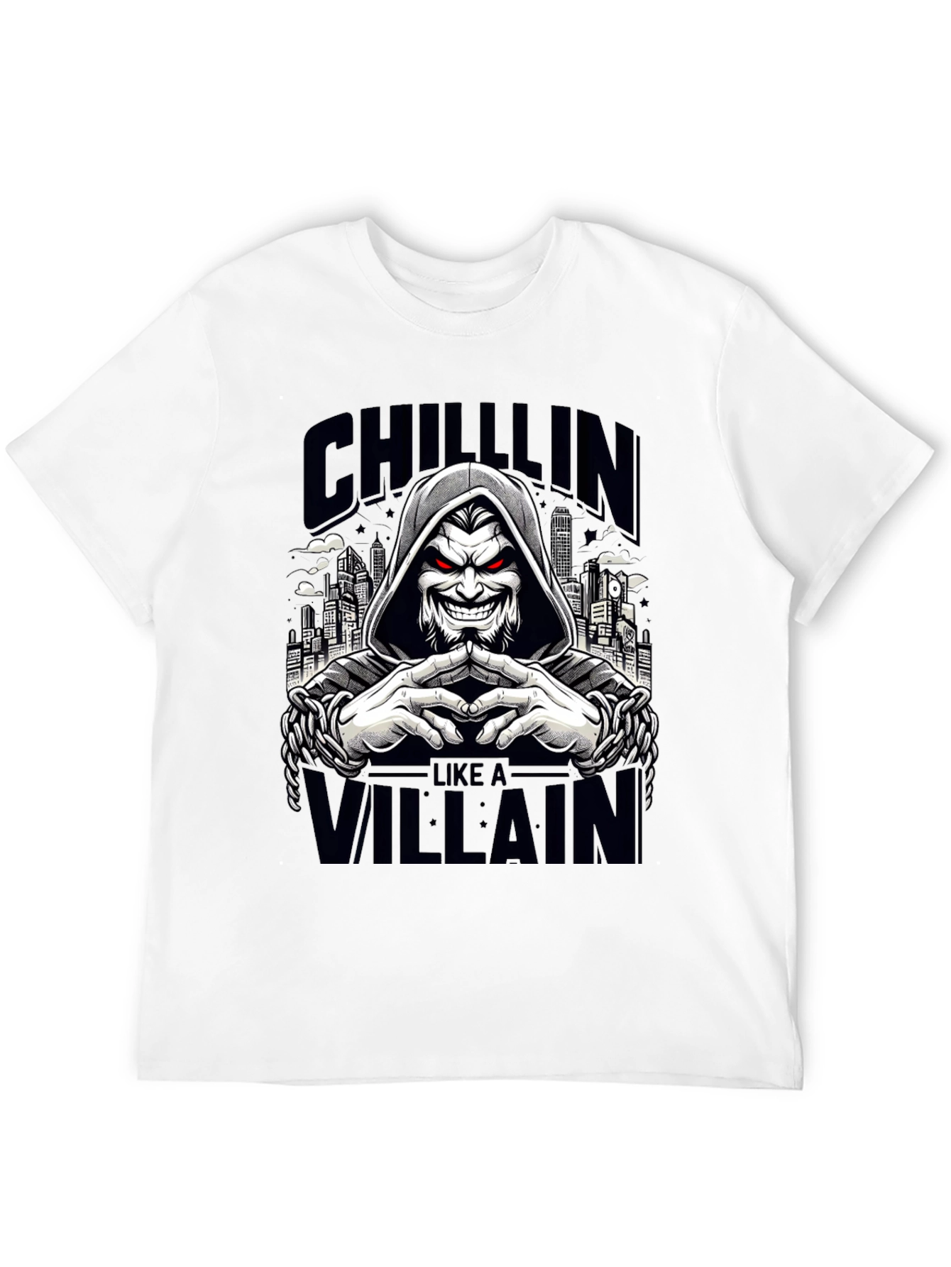 Chillin Like a Villain Graphic Tee - Black