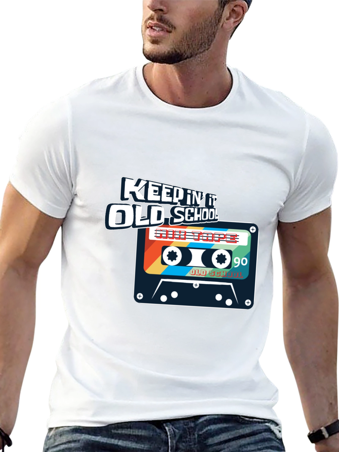 Keepin It Old School Cassette Tape Graphic Tee