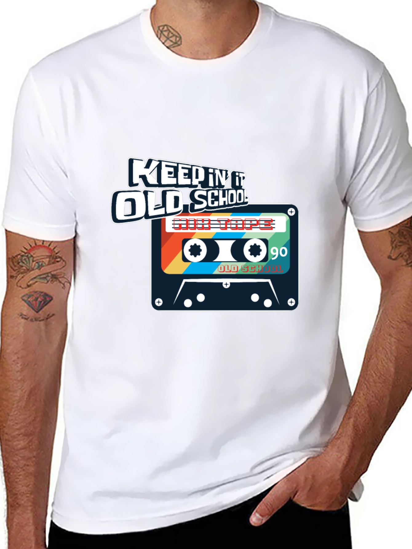 Keepin It Old School Cassette Tape Graphic Tee