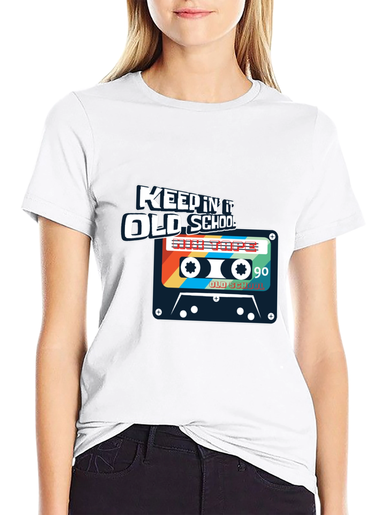 Keepin It Old School Cassette Tape Graphic Tee