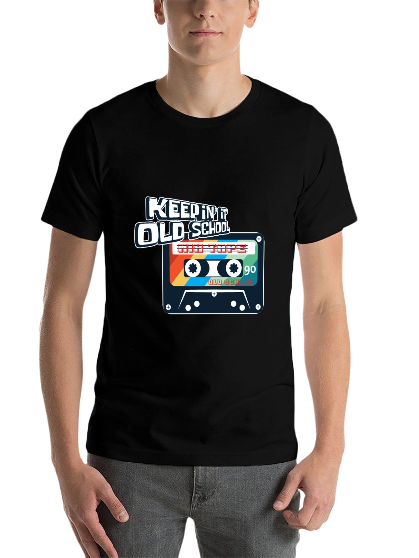 Keepin It Old School Cassette Tape Graphic Tee