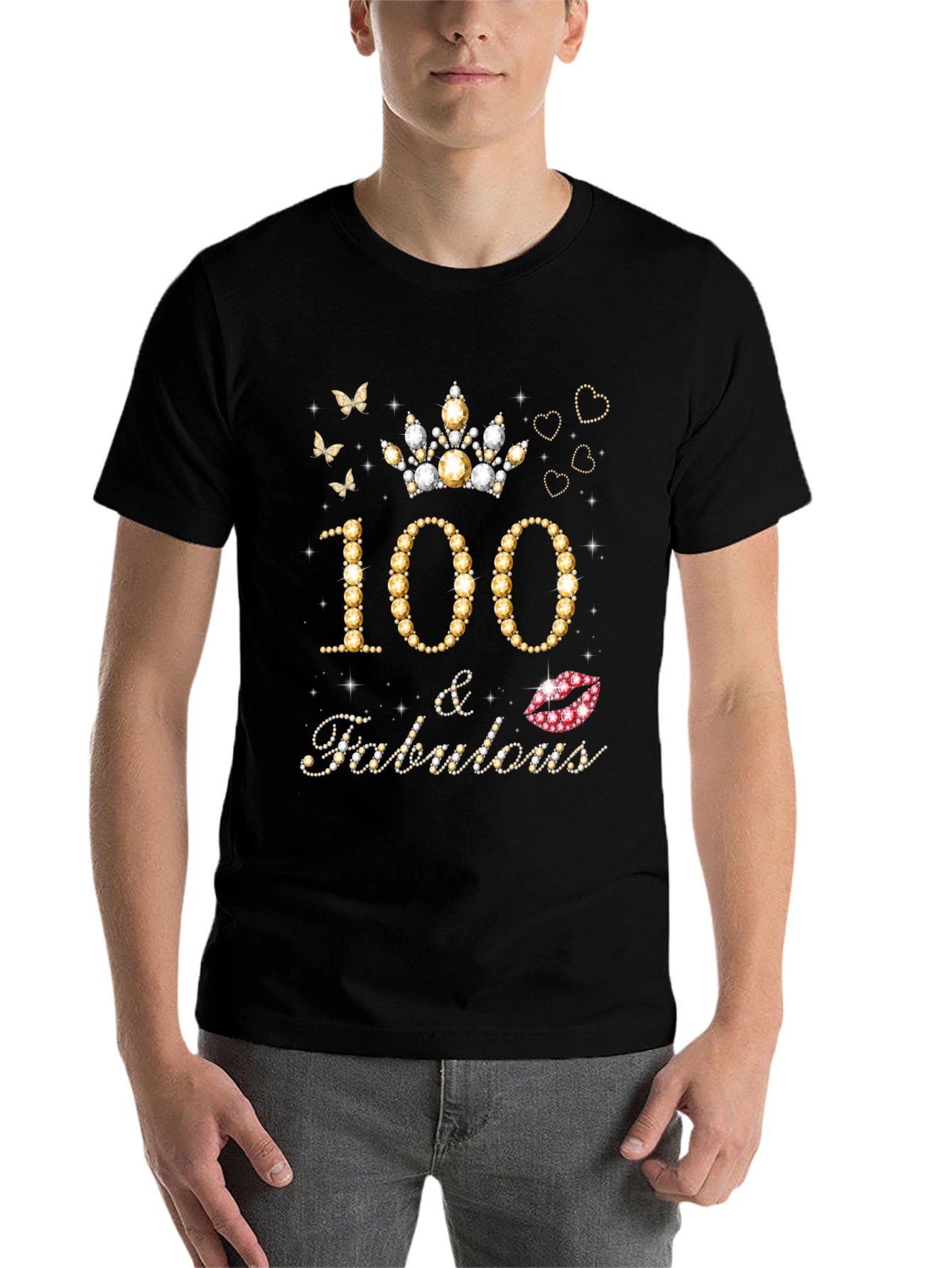 100 & Fabulous Birthday Graphic Tee