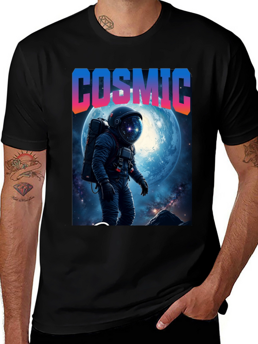 Cosmic Astronaut Graphic T-Shirt