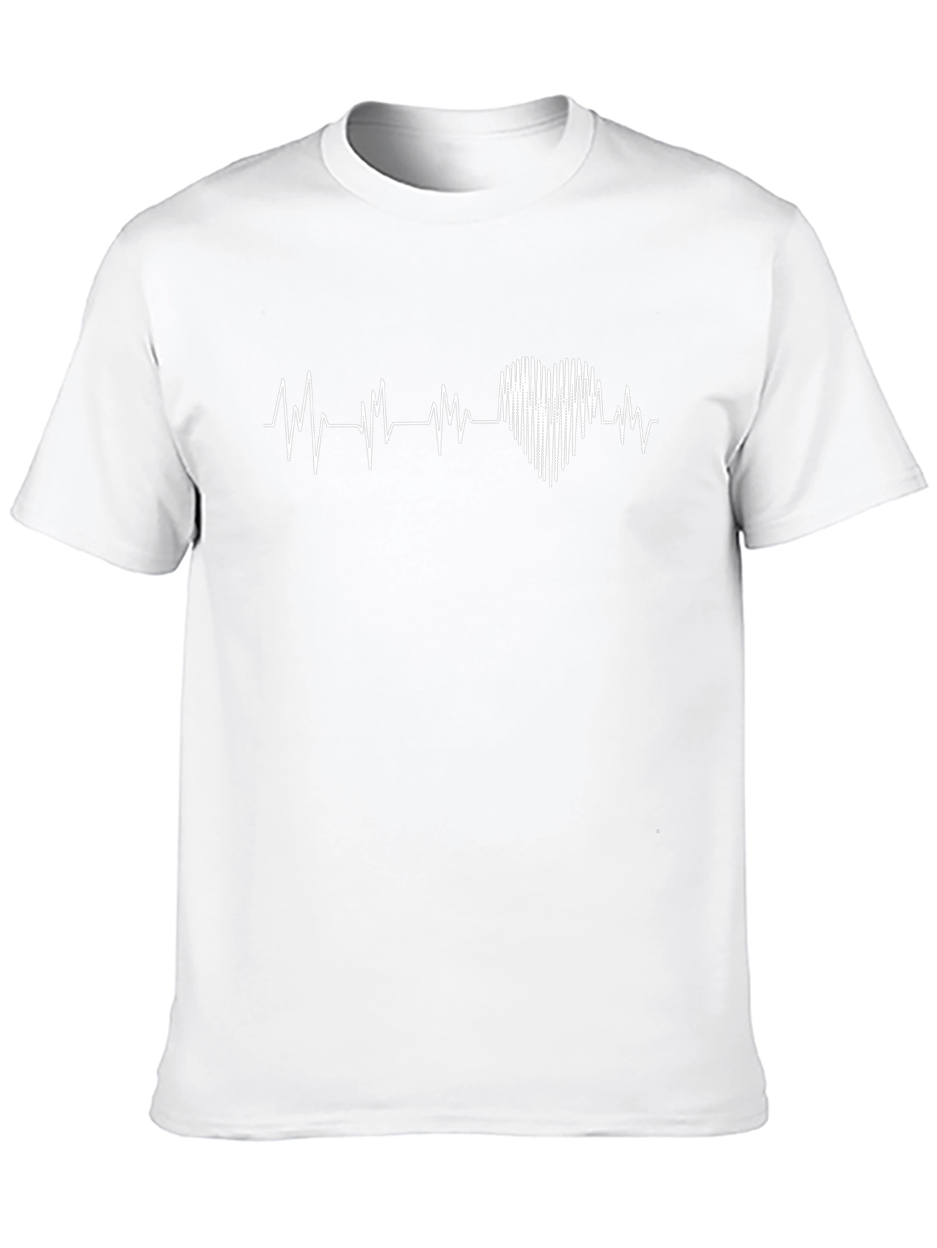 Heartbeat Graphic Tee - Mens Black T-Shirt