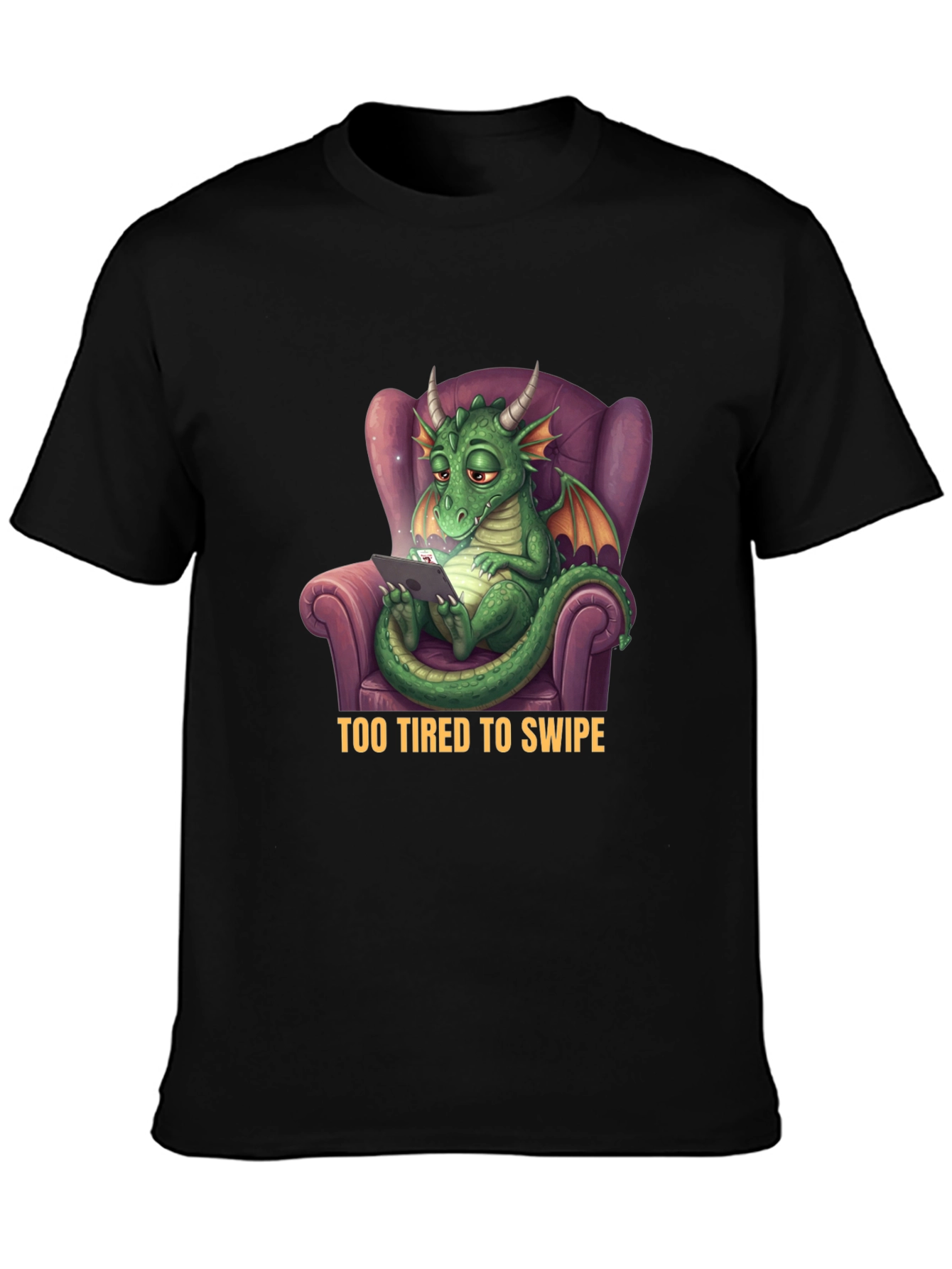 Tired Dragon T-Shirt - Funny Graphic Tee