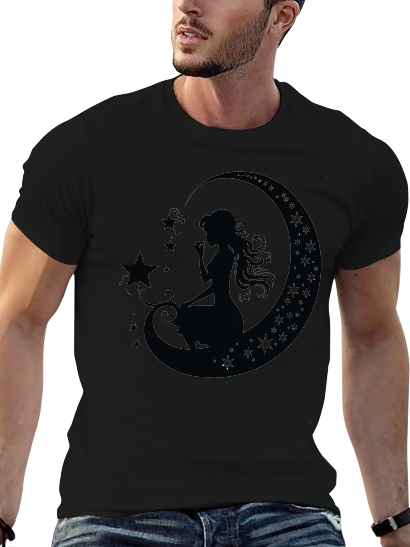 Moon Goddess Black T-Shirt