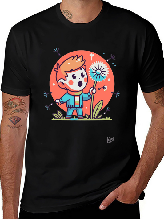Dandelion Wish Graphic Tee - Soft Cotton Blend