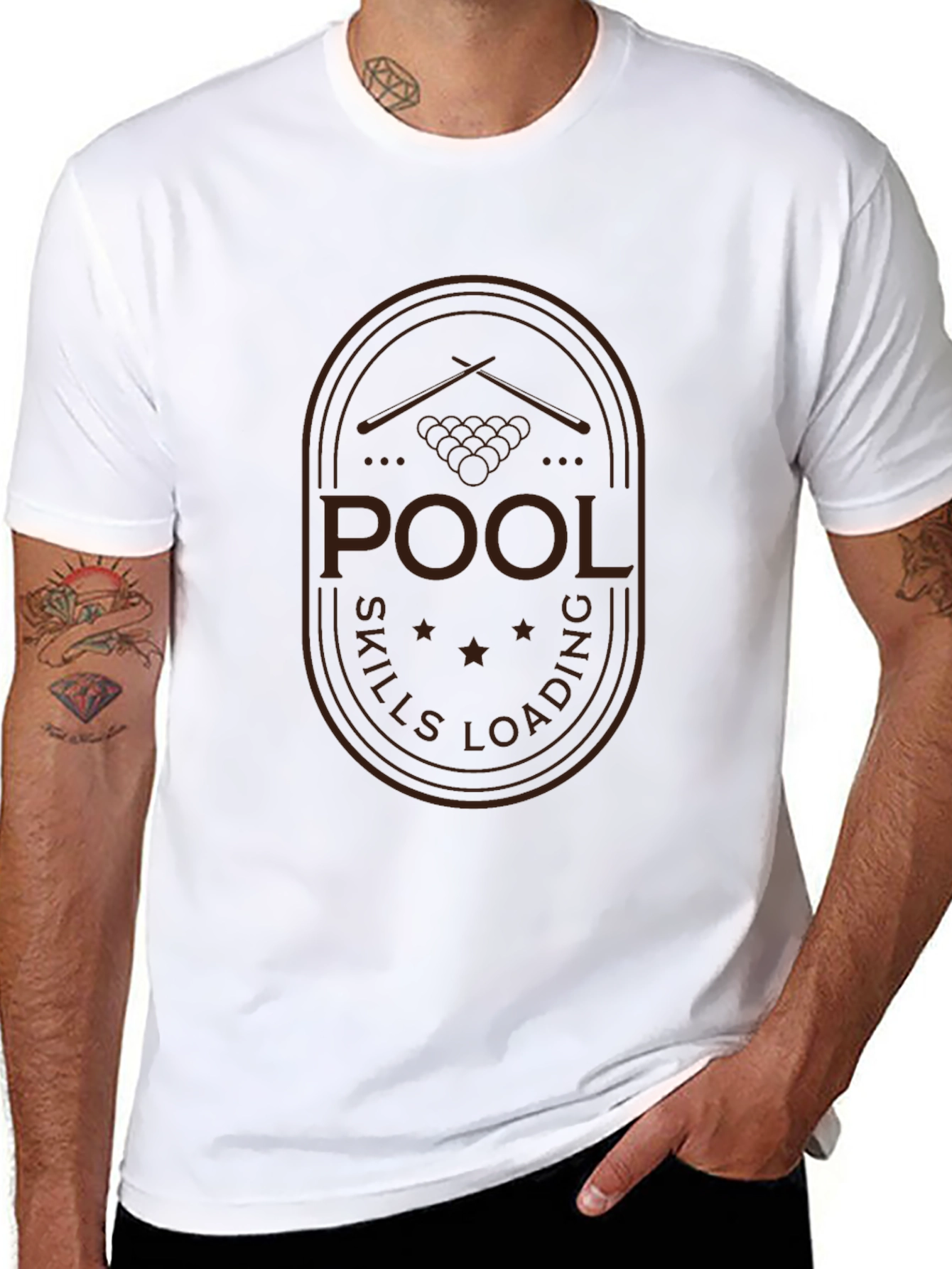 Pool Skills Loading T-Shirt - Black