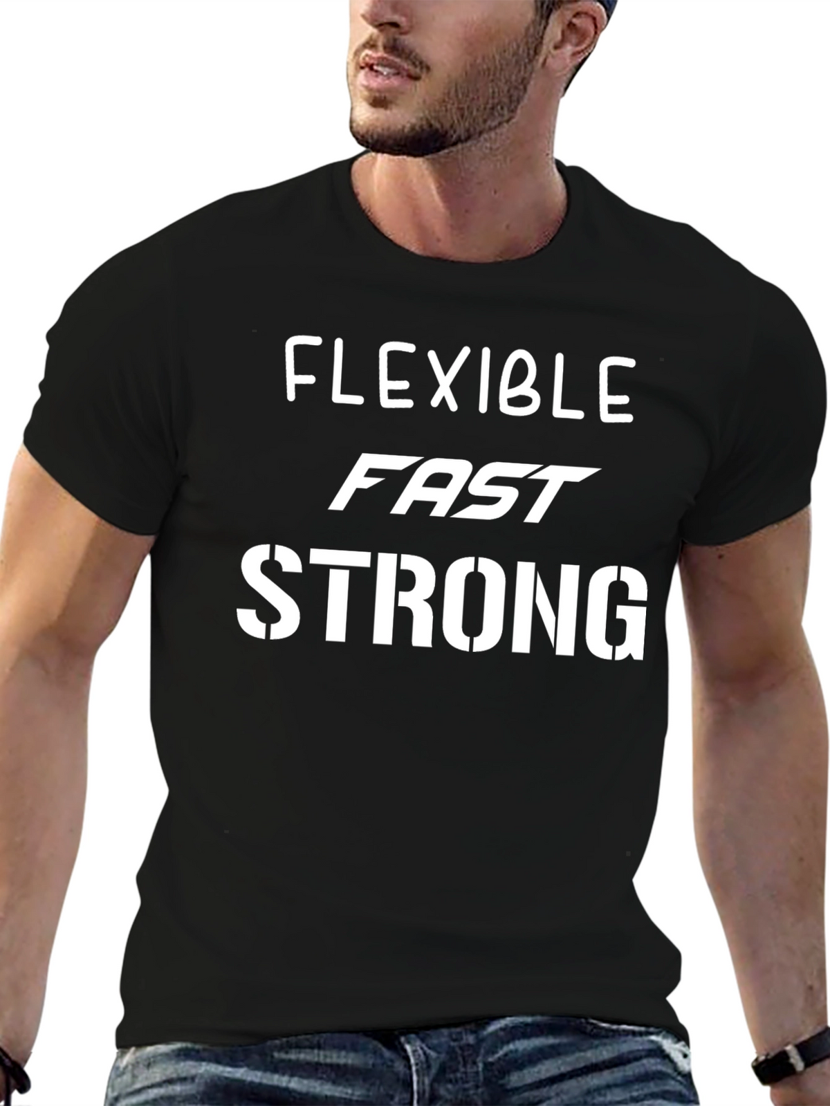 Flexible Fast Strong T-Shirt - Black