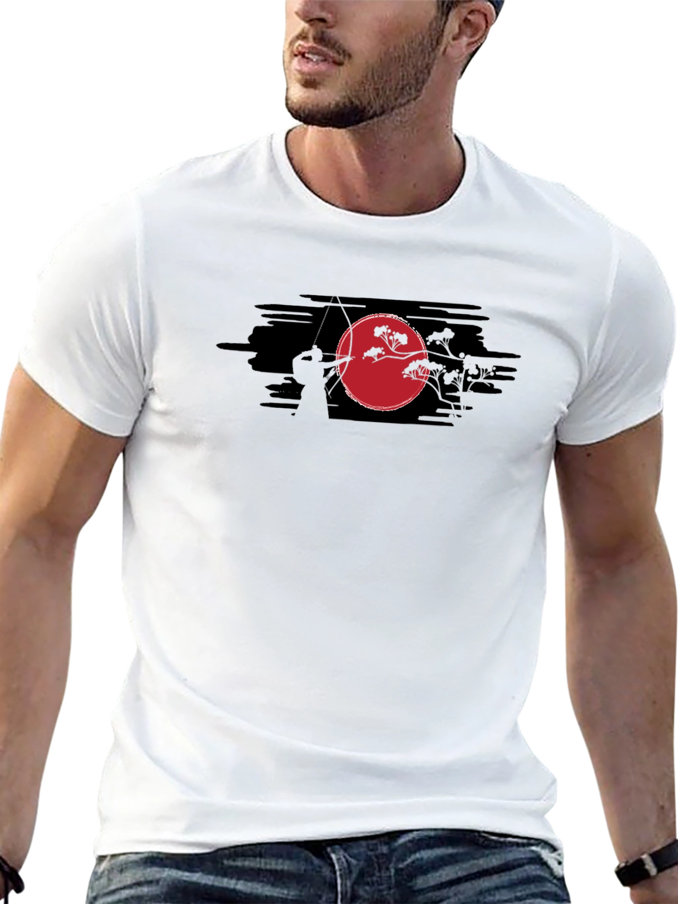 Samurai Archer T-Shirt - Mens Black Graphic Tee