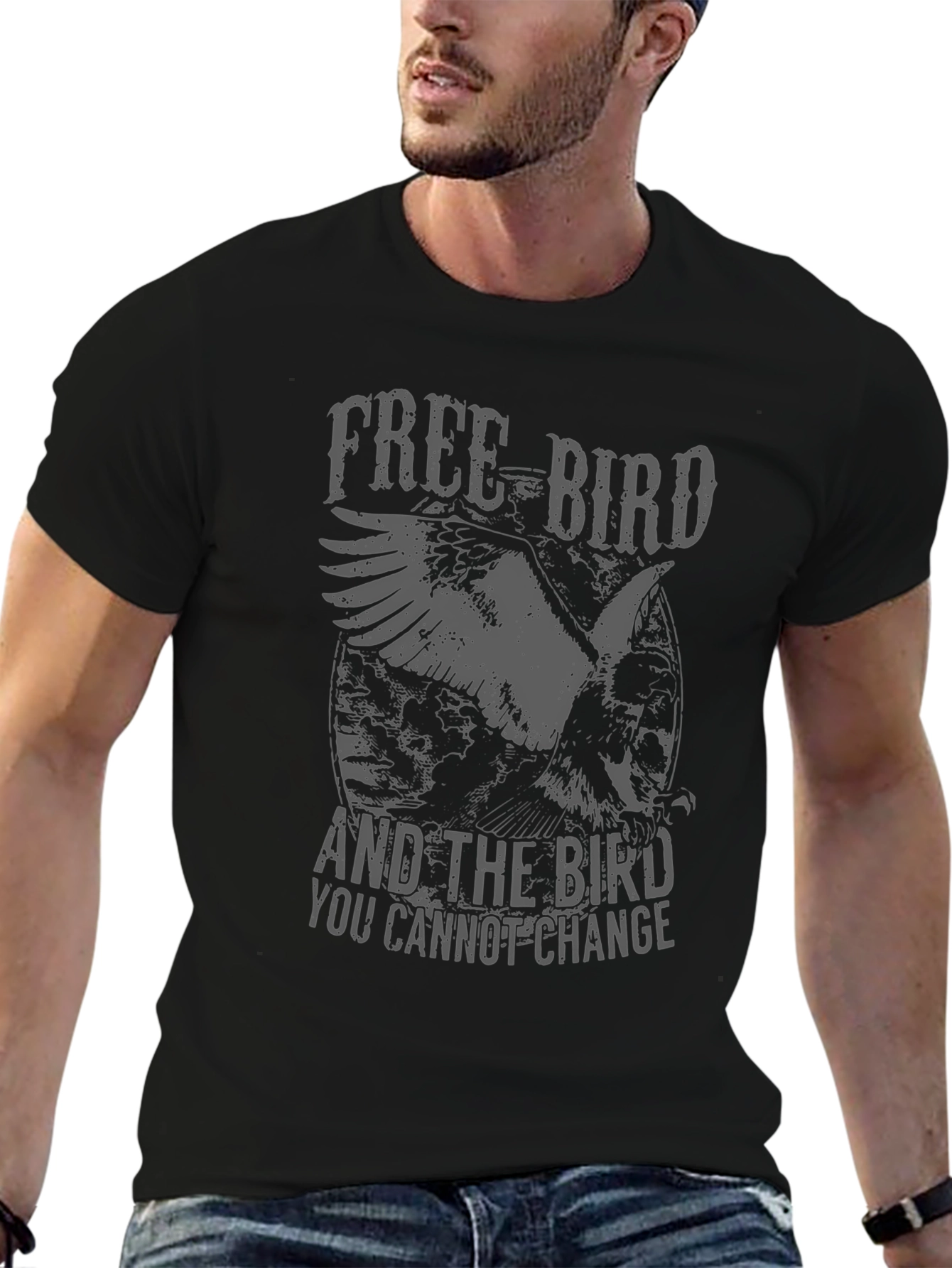 Free Bird Graphic Tee - Rock & Roll Style