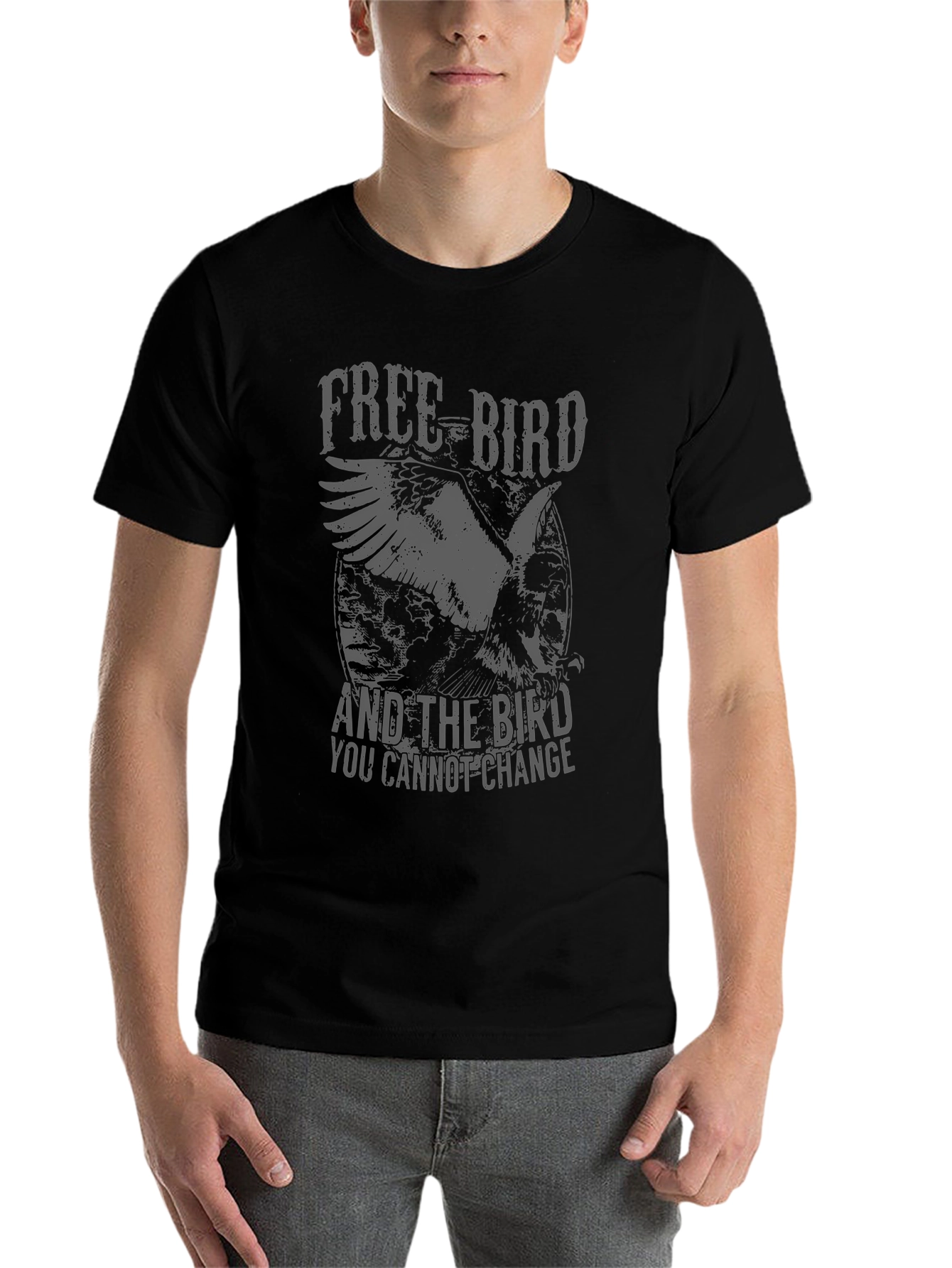 Free Bird Graphic Tee - Rock & Roll Style