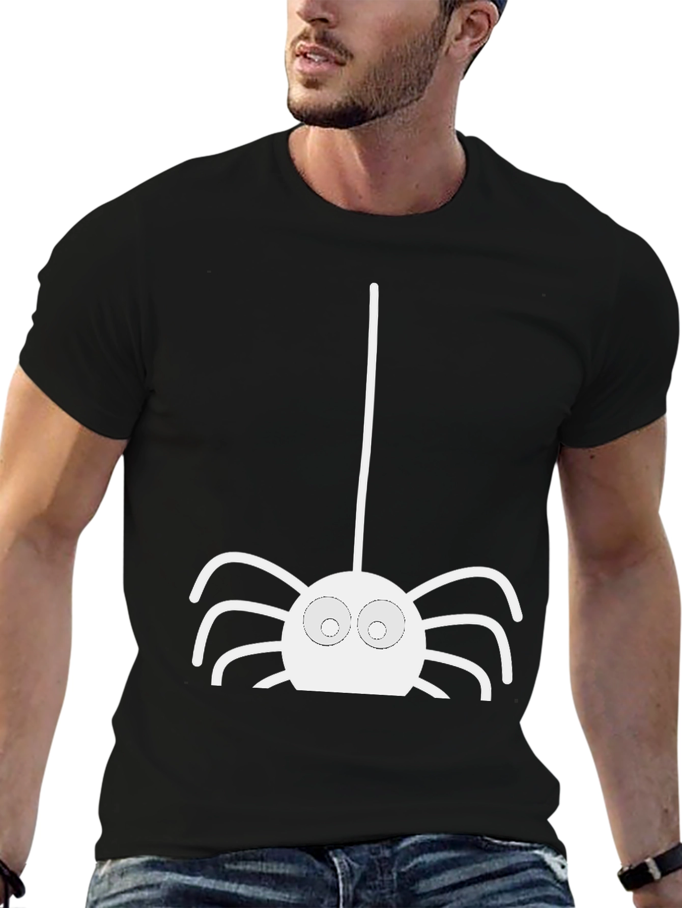 Funny Halloween Spider Graphic T-Shirt