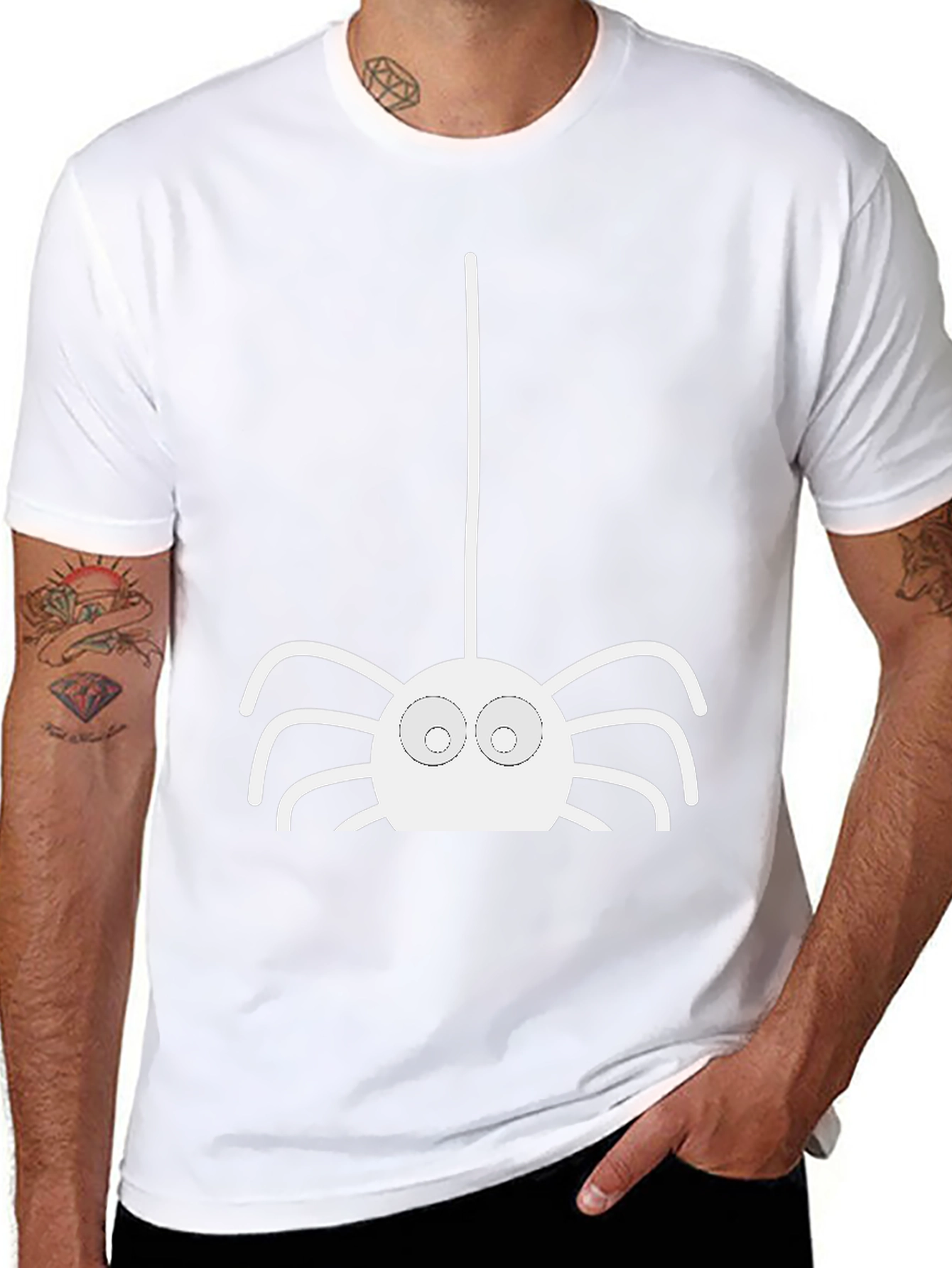 Funny Halloween Spider Graphic T-Shirt