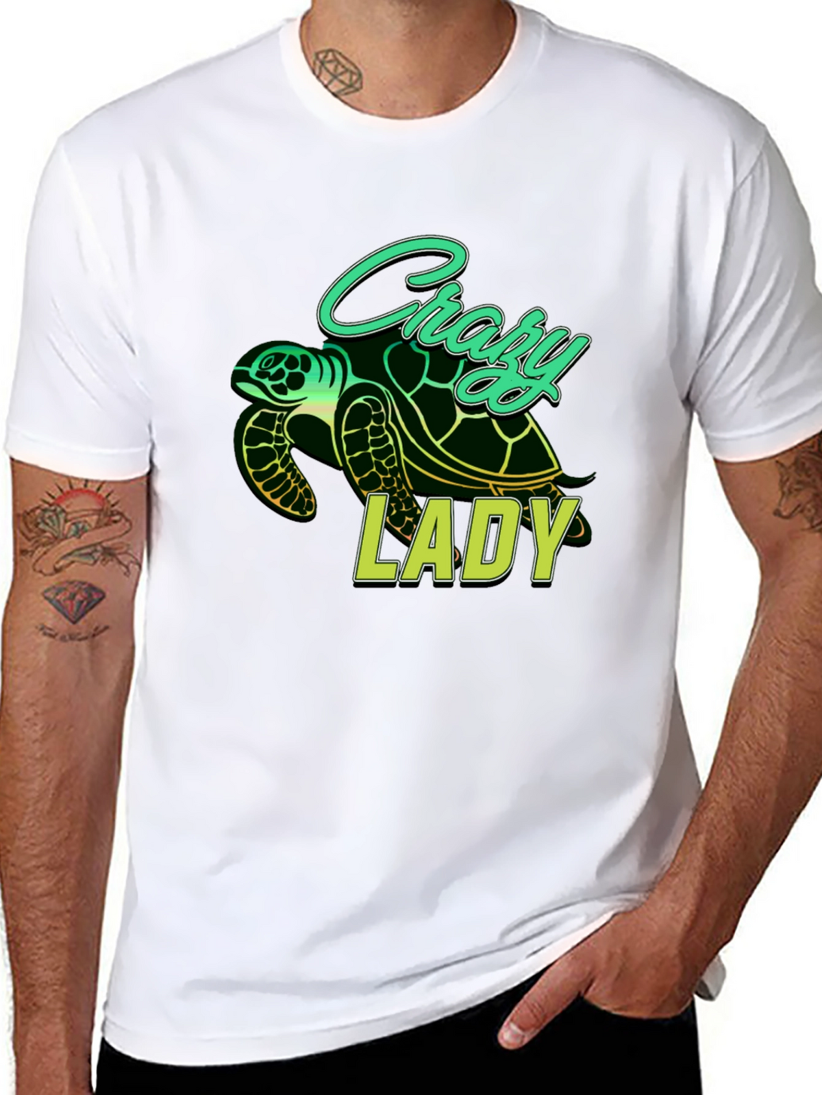 Crazy Lady Turtle T-Shirt