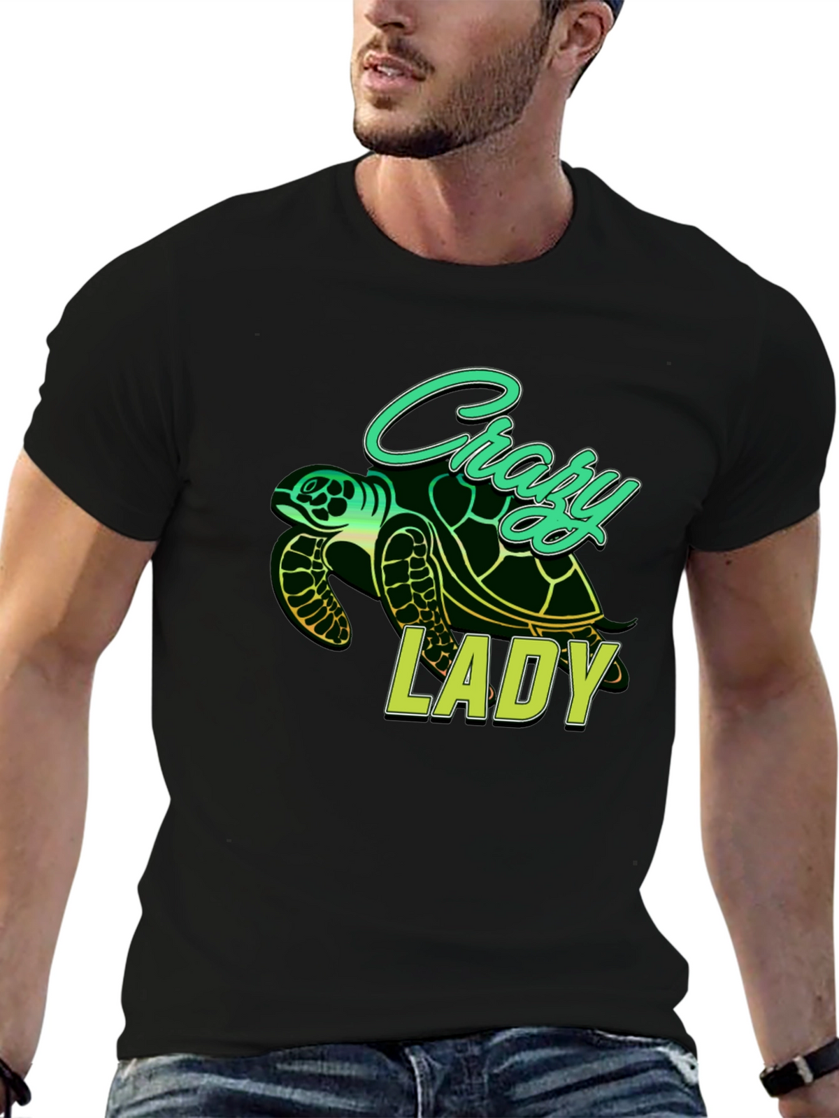 Crazy Lady Turtle T-Shirt