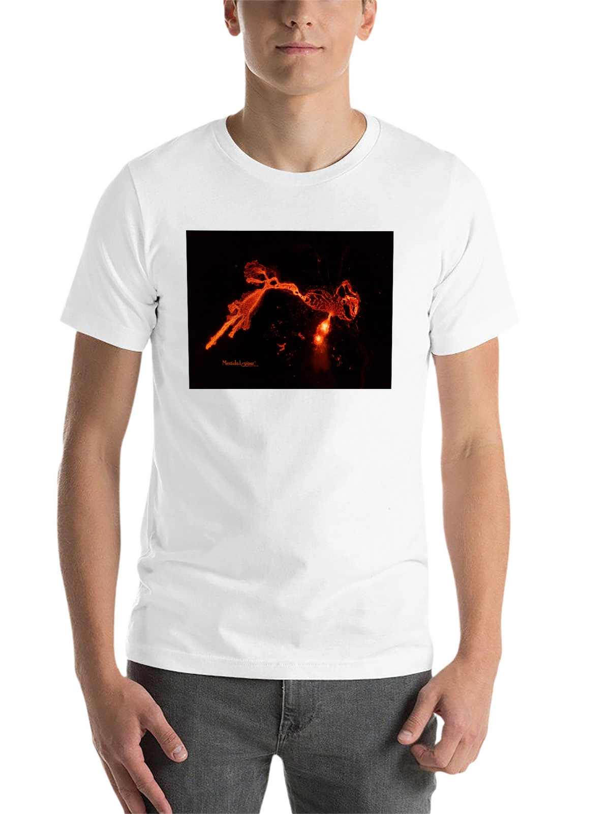Abstract Graphic Print Black T-Shirt