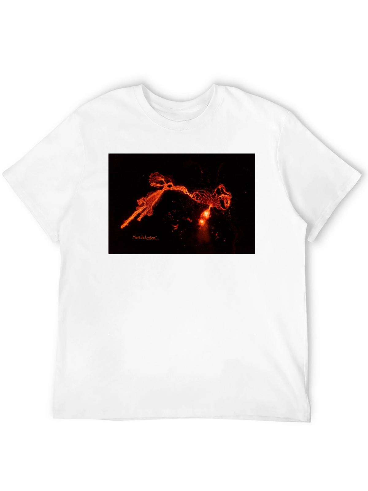 Abstract Graphic Print Black T-Shirt