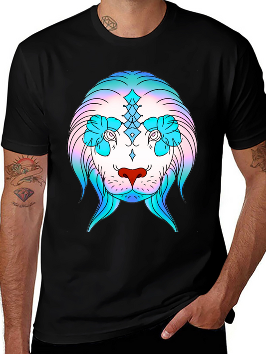 Lion Graphic Print T-Shirt