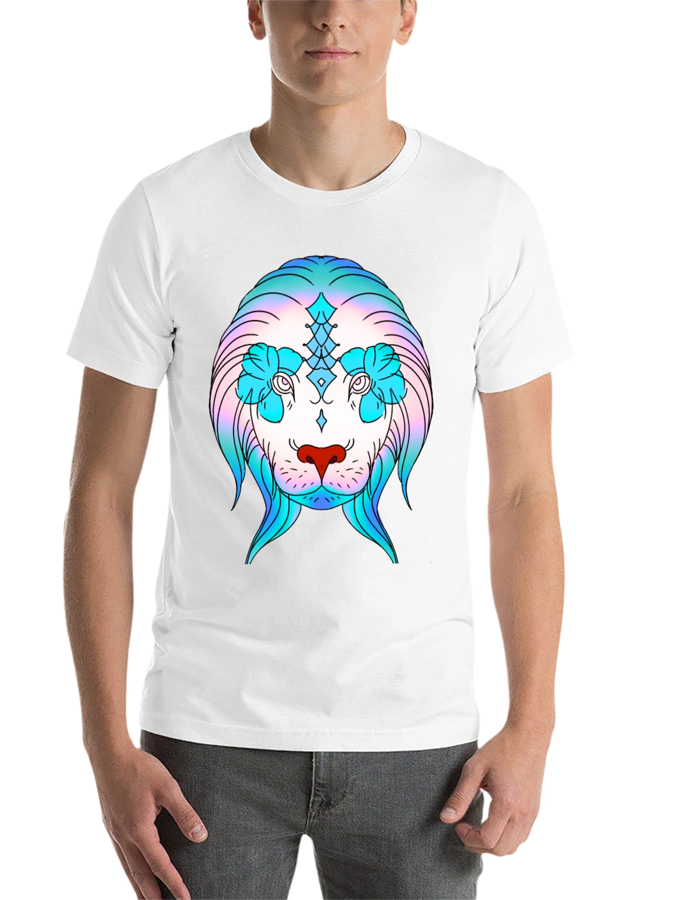 Lion Graphic Print T-Shirt