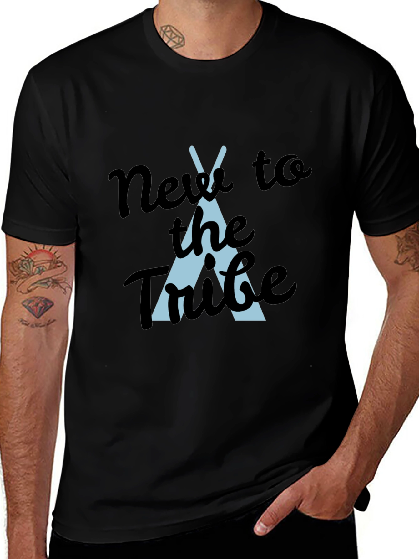 New to the Tribe T-Shirt - Black Tee