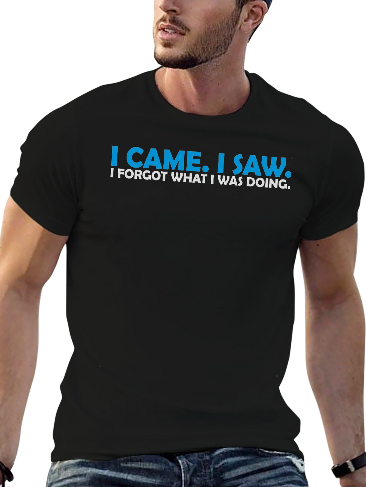 Funny I Came I Saw Graphic T-Shirt