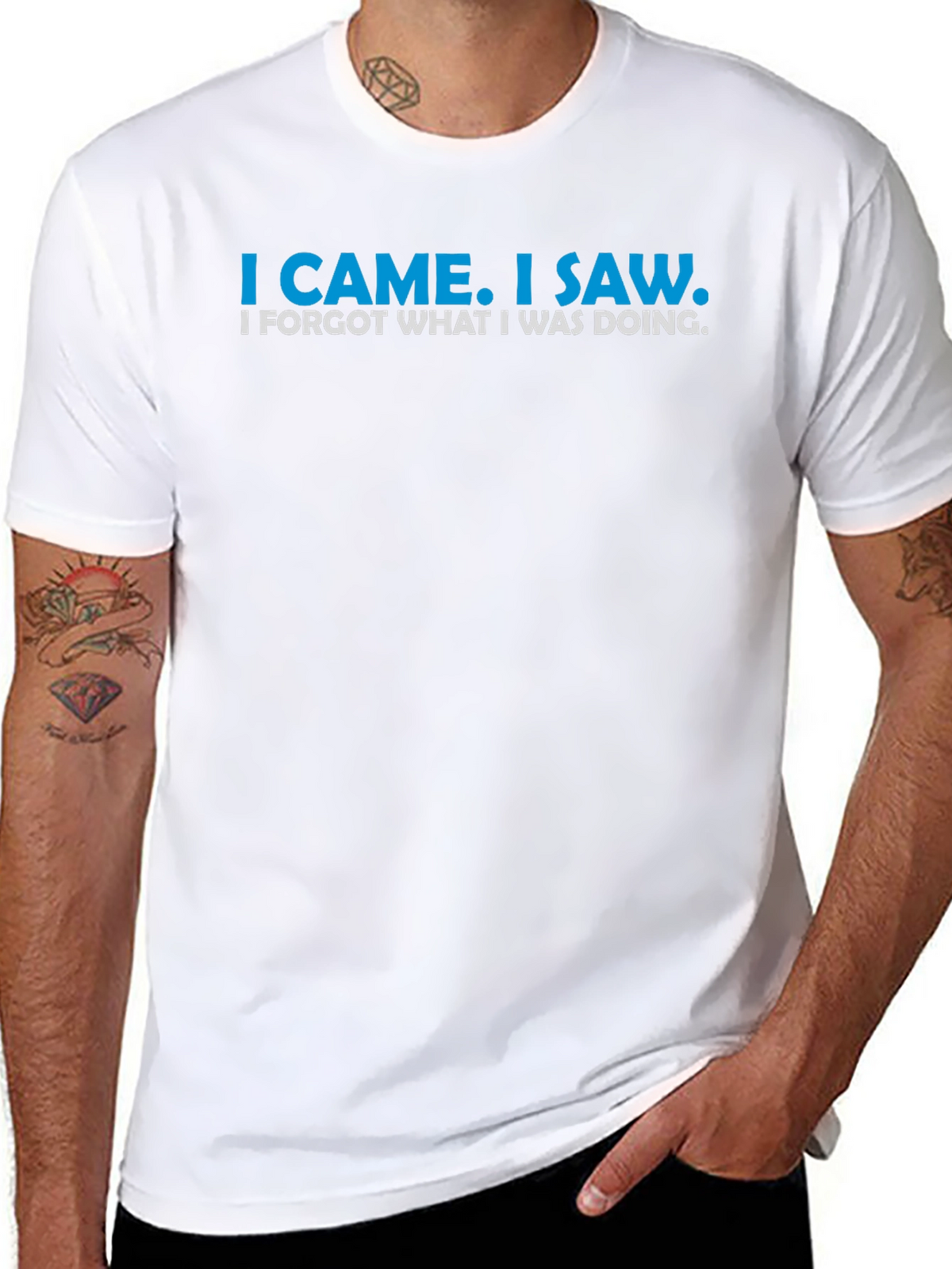 Funny I Came I Saw Graphic T-Shirt