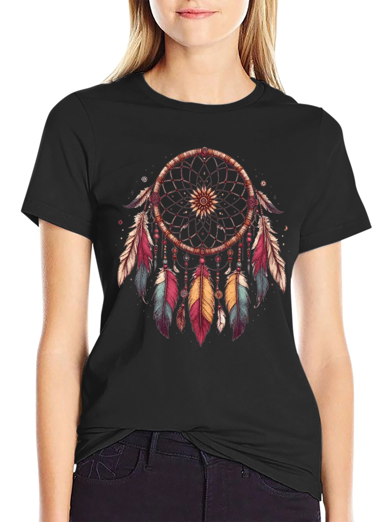 Dreamcatcher Graphic Tee - Native American Inspired