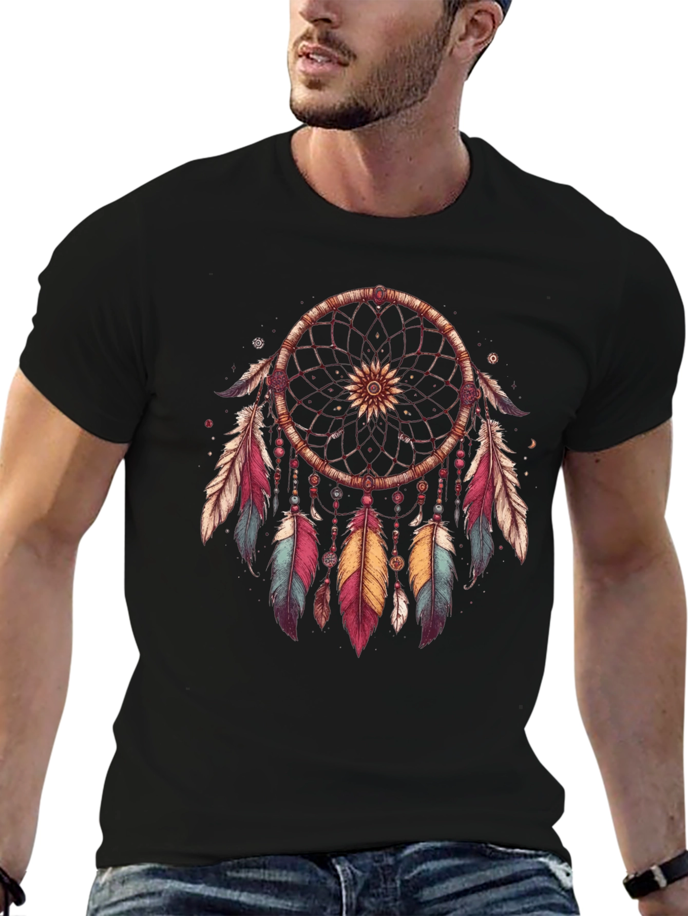 Dreamcatcher Graphic Tee - Native American Inspired