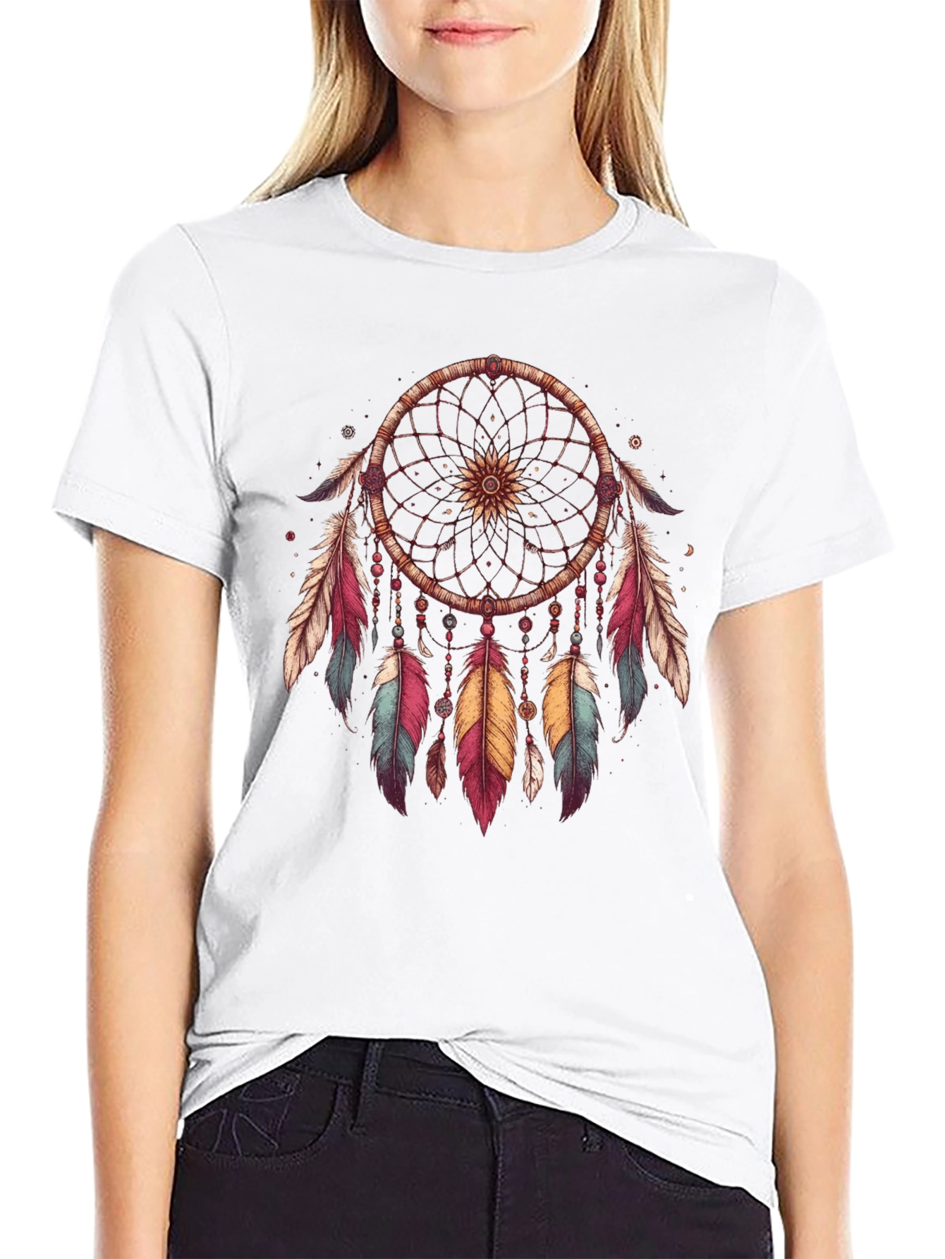 Dreamcatcher Graphic Tee - Native American Inspired