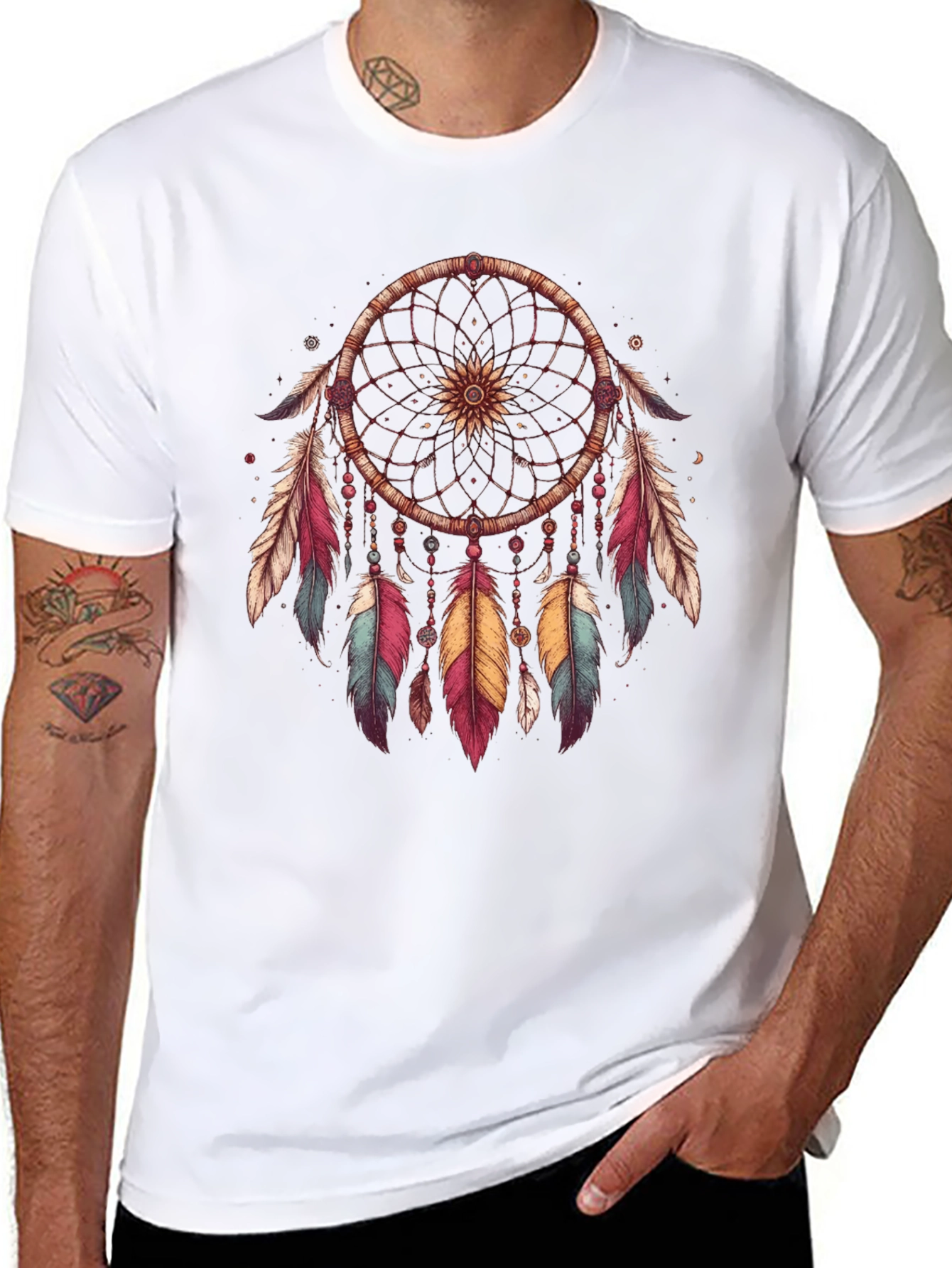 Dreamcatcher Graphic Tee - Native American Inspired