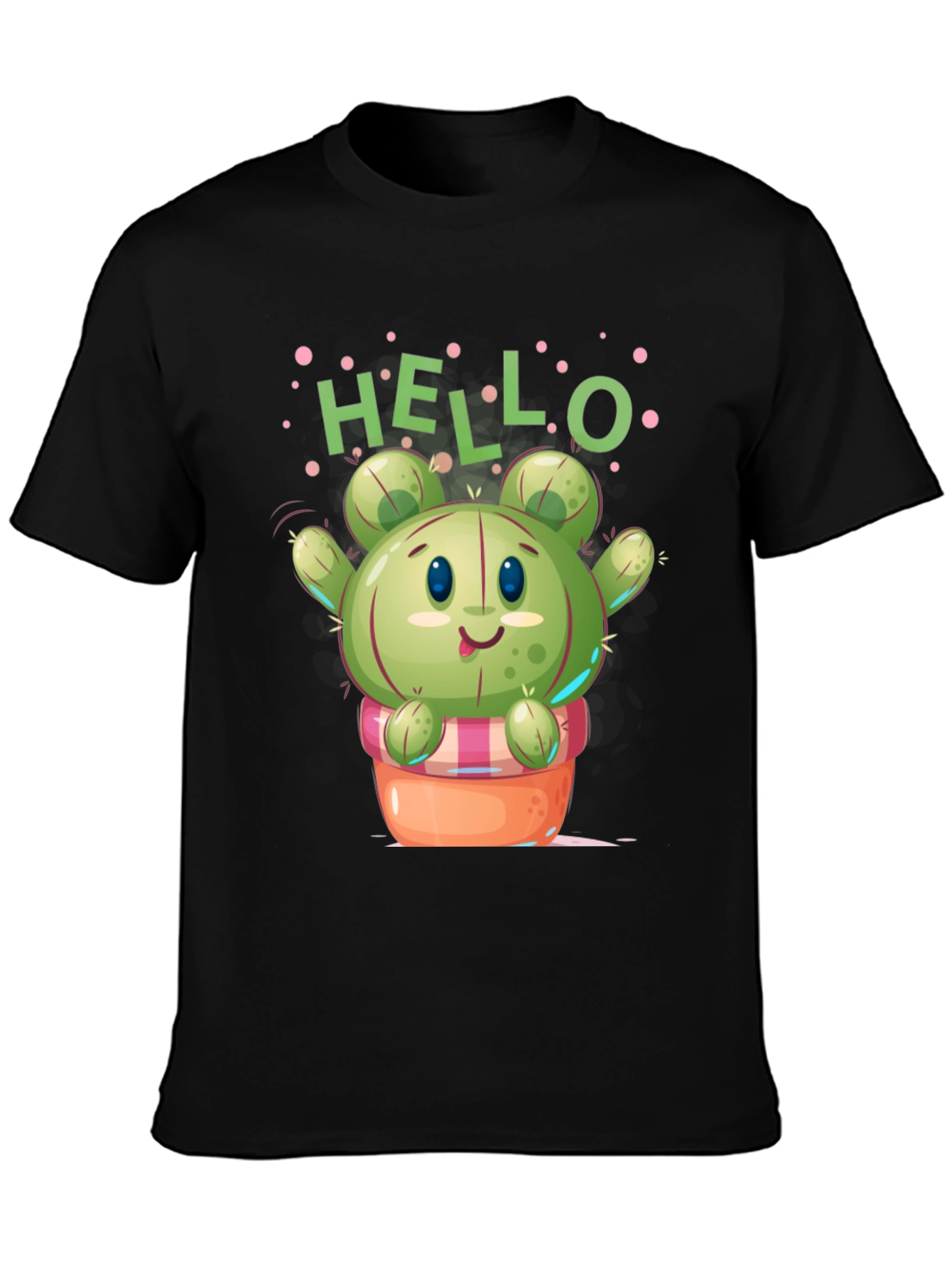 Cute Cactus T-Shirt - Hello Design