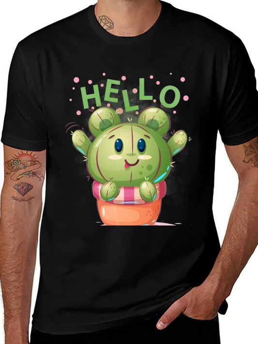 Cute Cactus T-Shirt - Hello Design