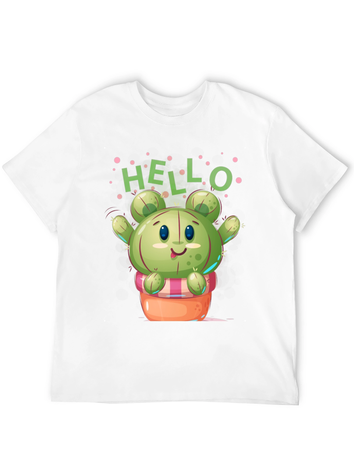 Cute Cactus T-Shirt - Hello Design