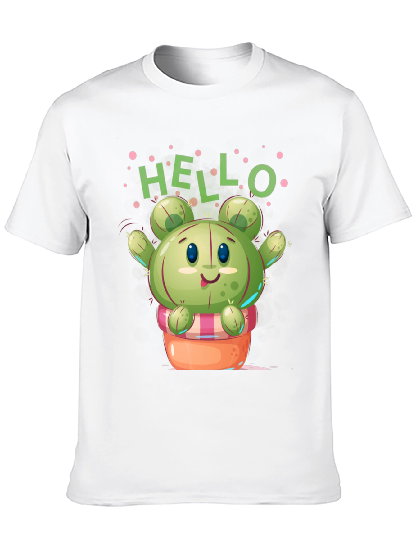 Cute Cactus T-Shirt - Hello Design