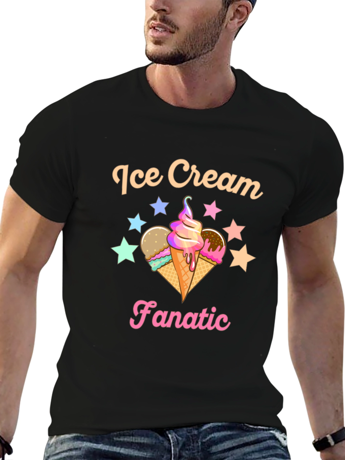 Ice Cream Fanatic Graphic Tee - Stylish Comfort