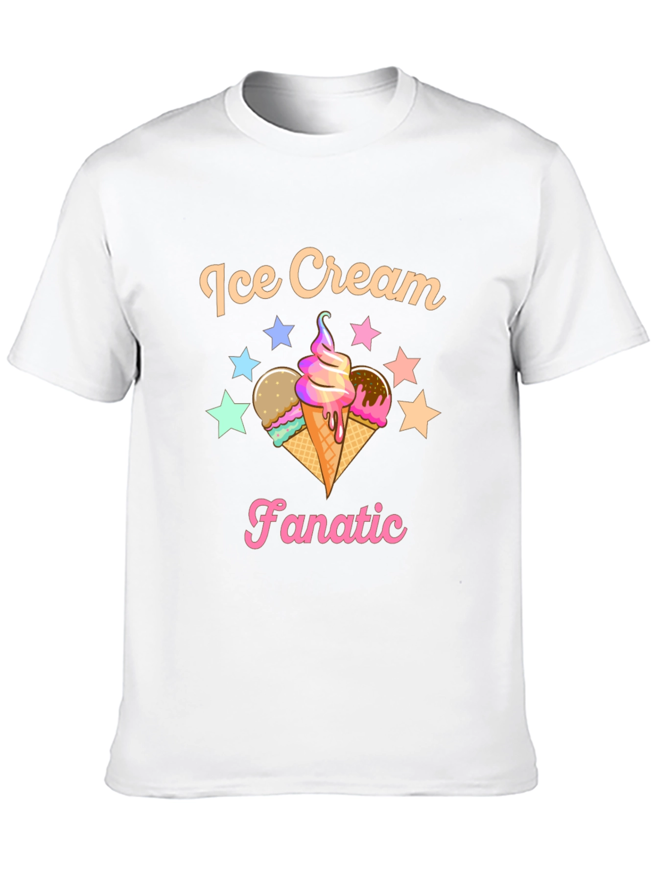 Ice Cream Fanatic Graphic Tee - Stylish Comfort