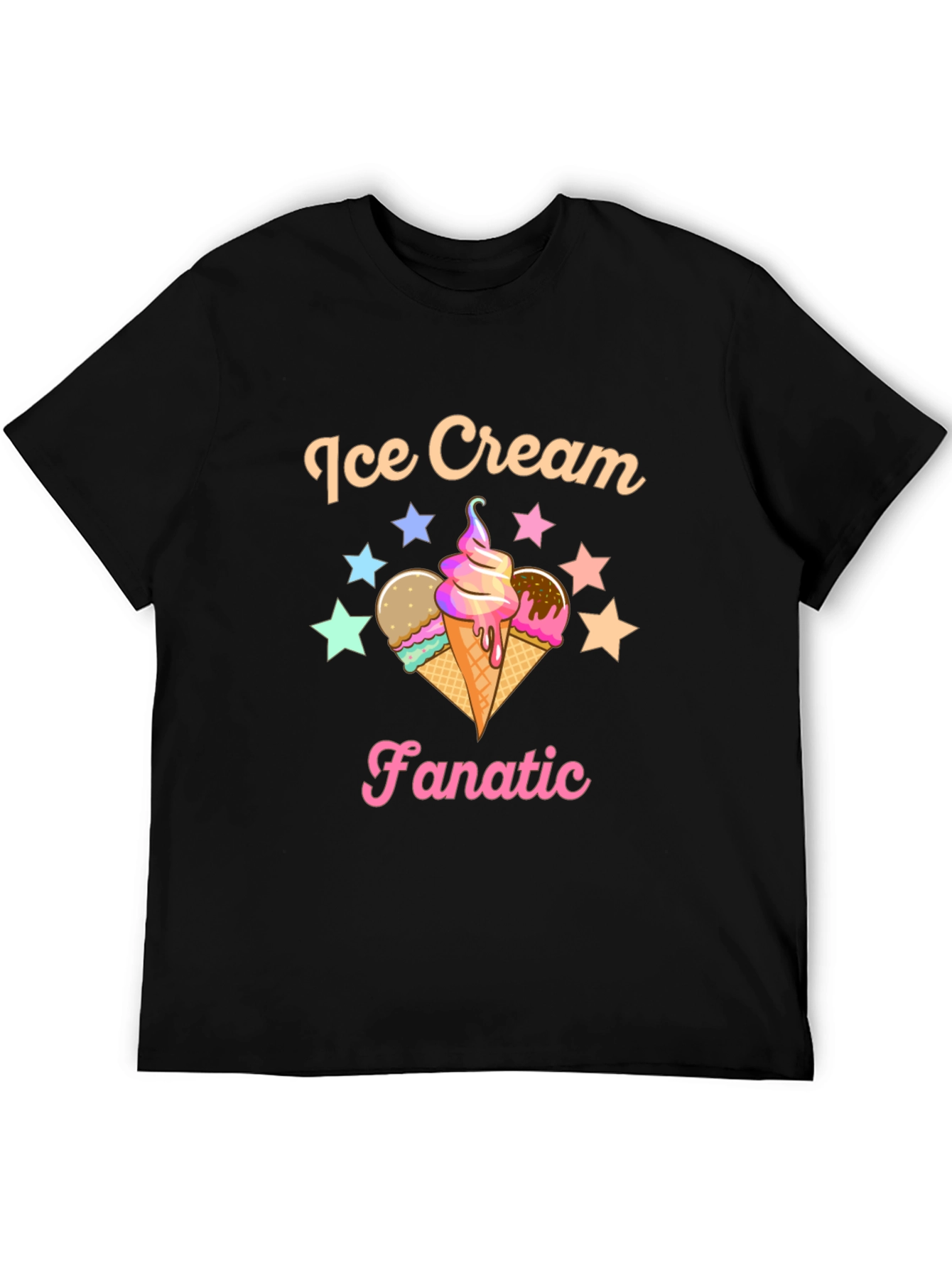 Ice Cream Fanatic Graphic Tee - Stylish Comfort