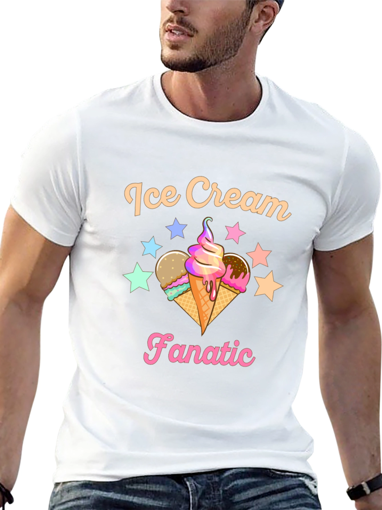 Ice Cream Fanatic Graphic Tee - Stylish Comfort