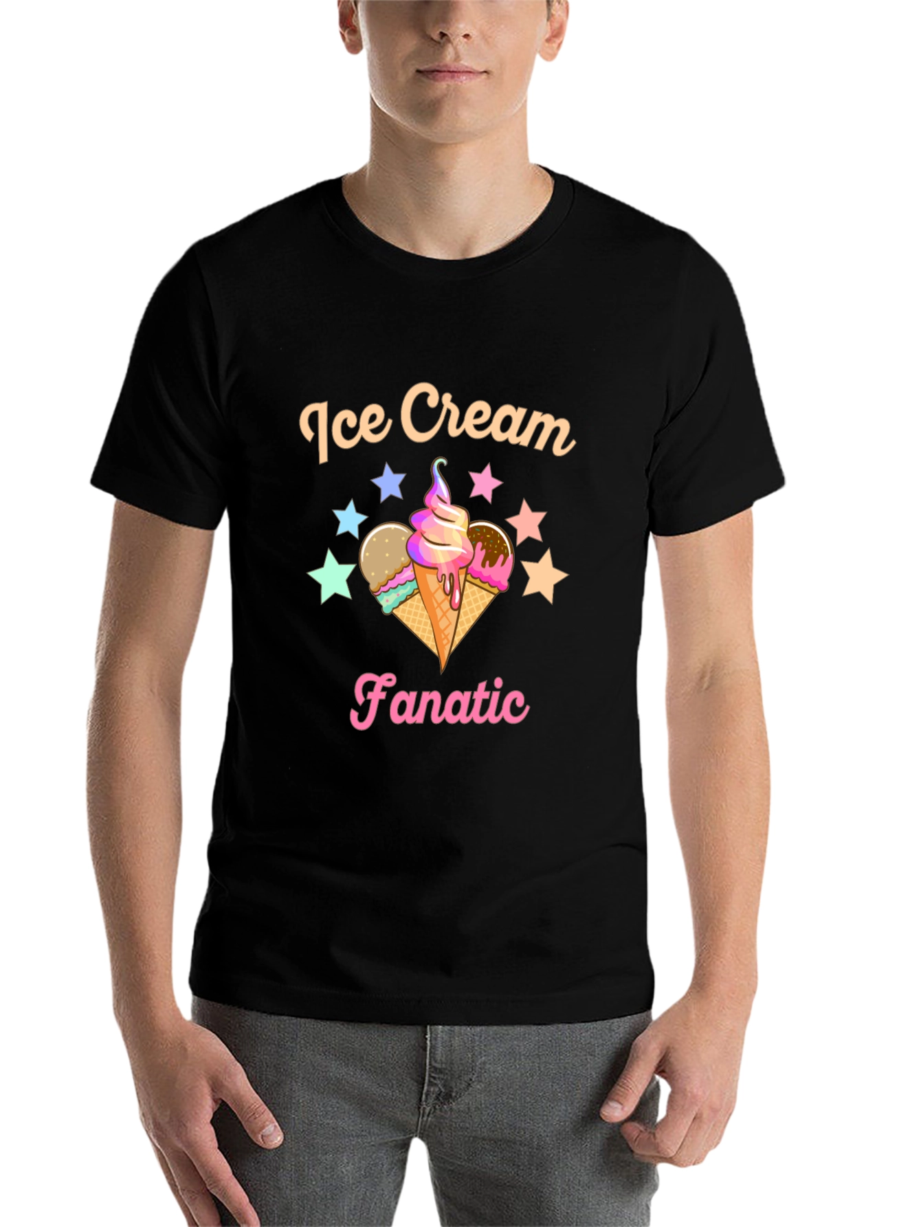 Ice Cream Fanatic Graphic Tee - Stylish Comfort
