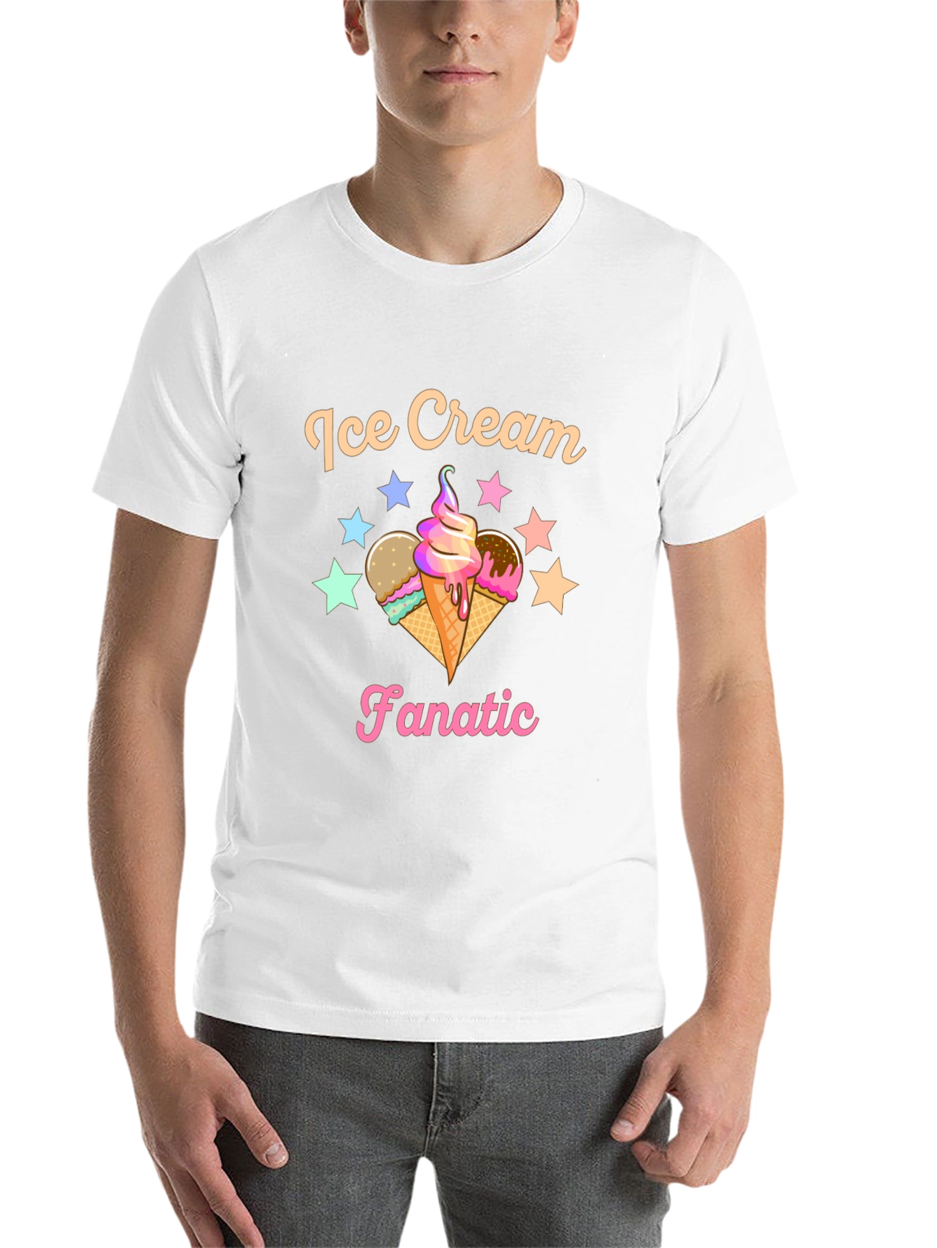 Ice Cream Fanatic Graphic Tee - Stylish Comfort