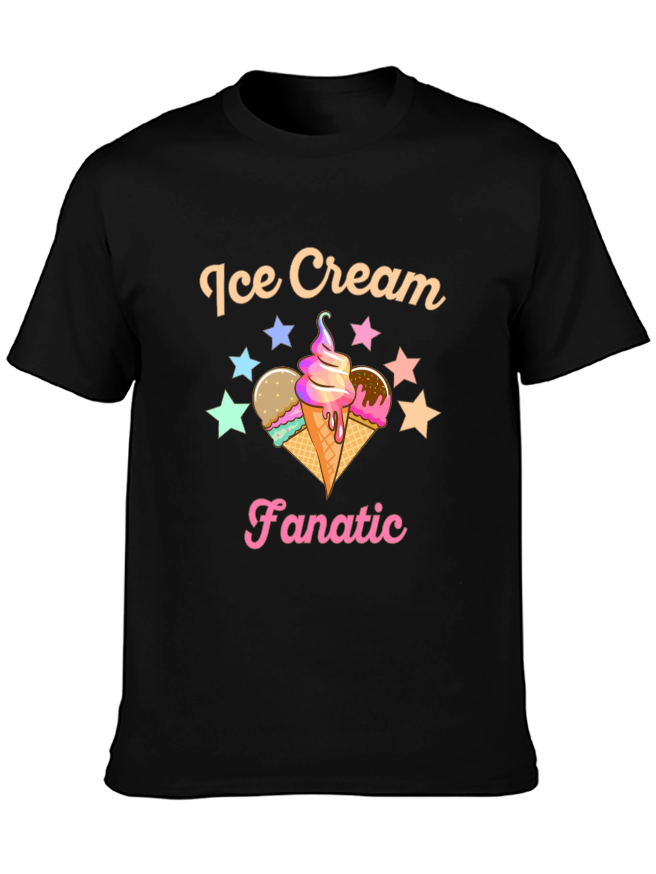 Ice Cream Fanatic Graphic Tee - Stylish Comfort
