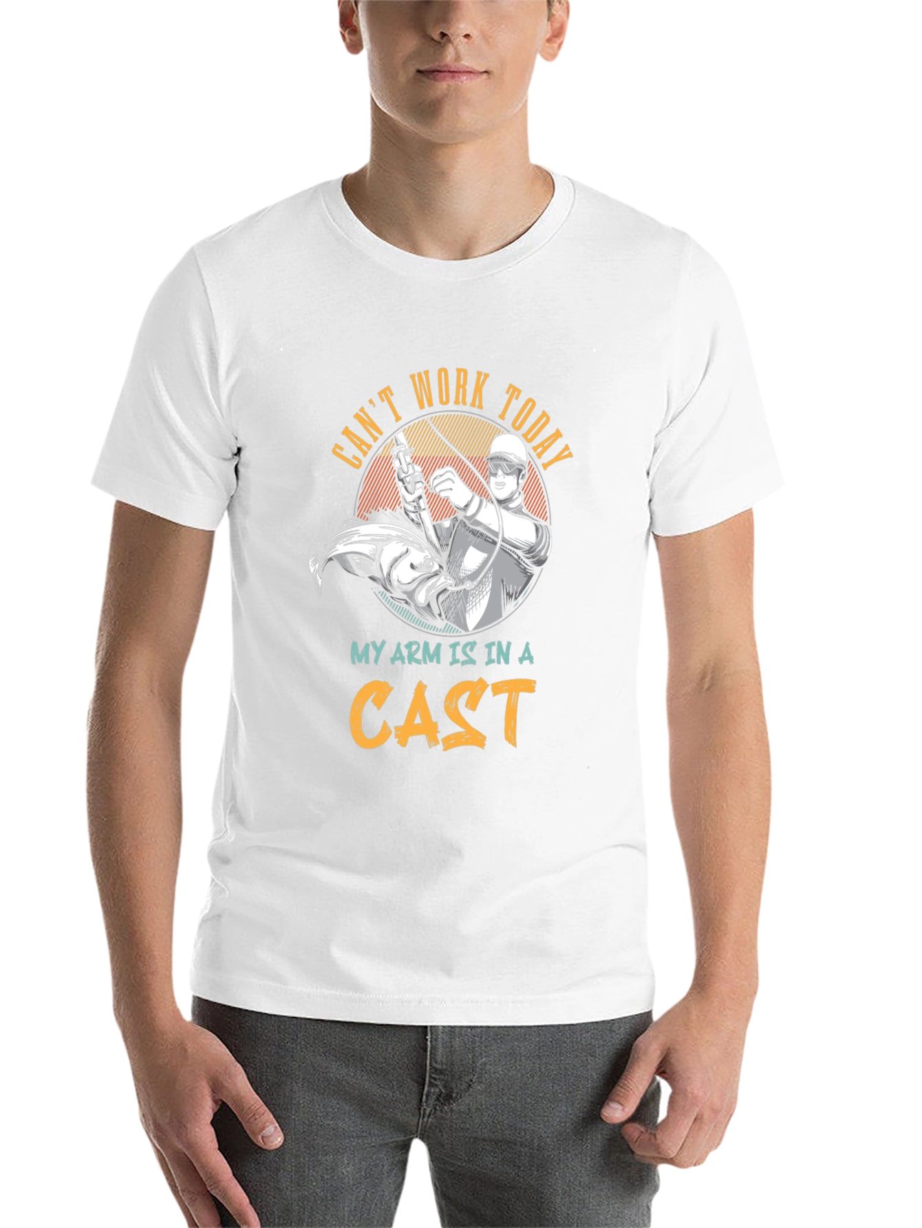 Funny Fishing T-Shirt: Cant Work Today