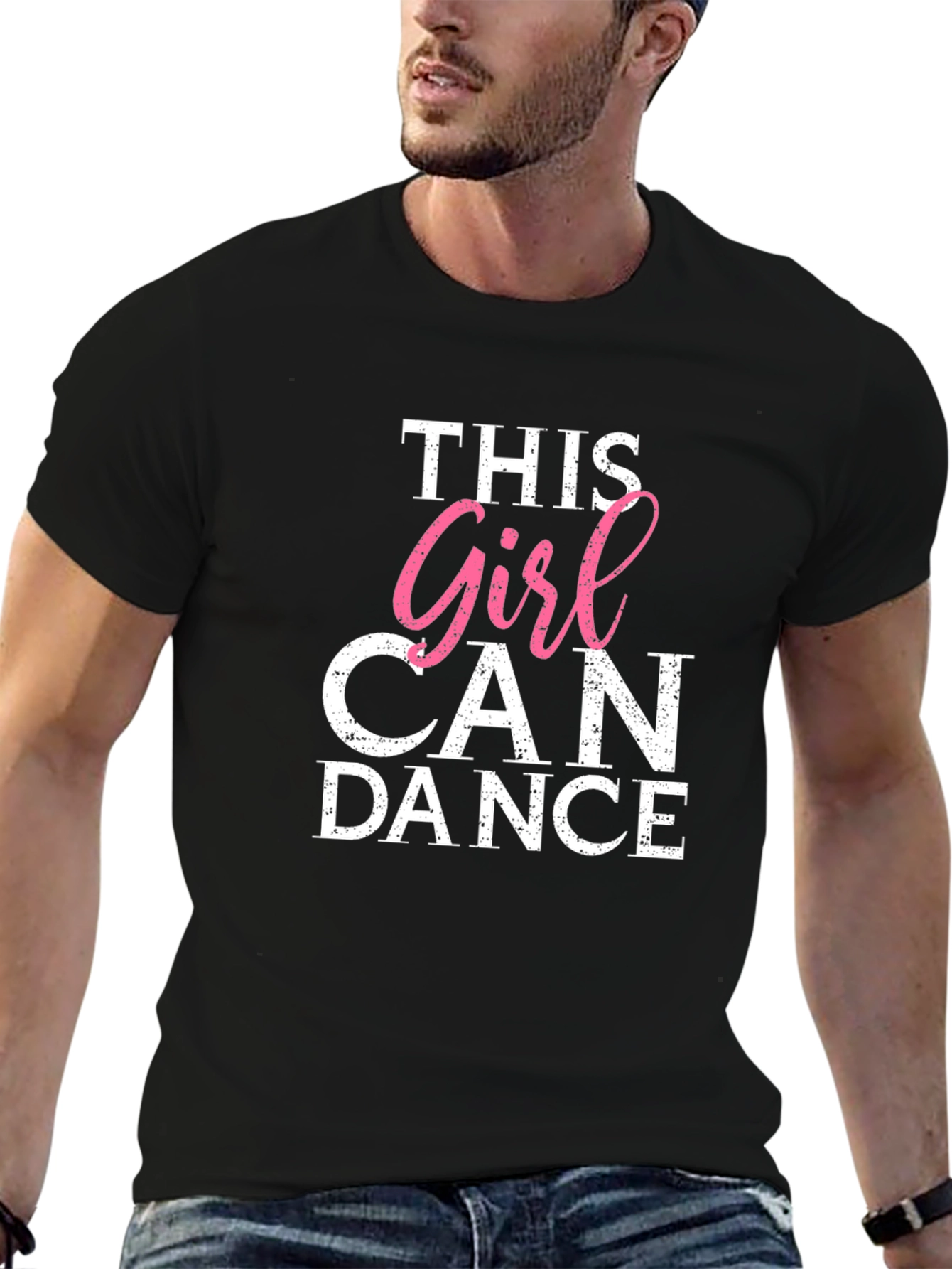 This Girl Can Dance Graphic Tee - Black
