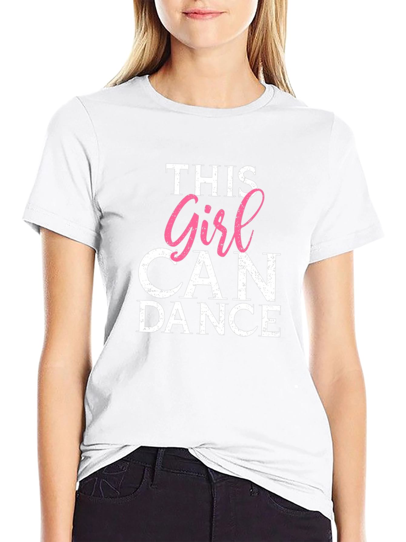 This Girl Can Dance Graphic Tee - Black