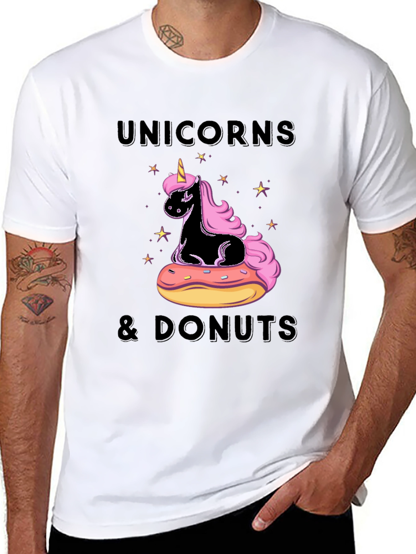 Unicorns & Donuts Graphic T-Shirt