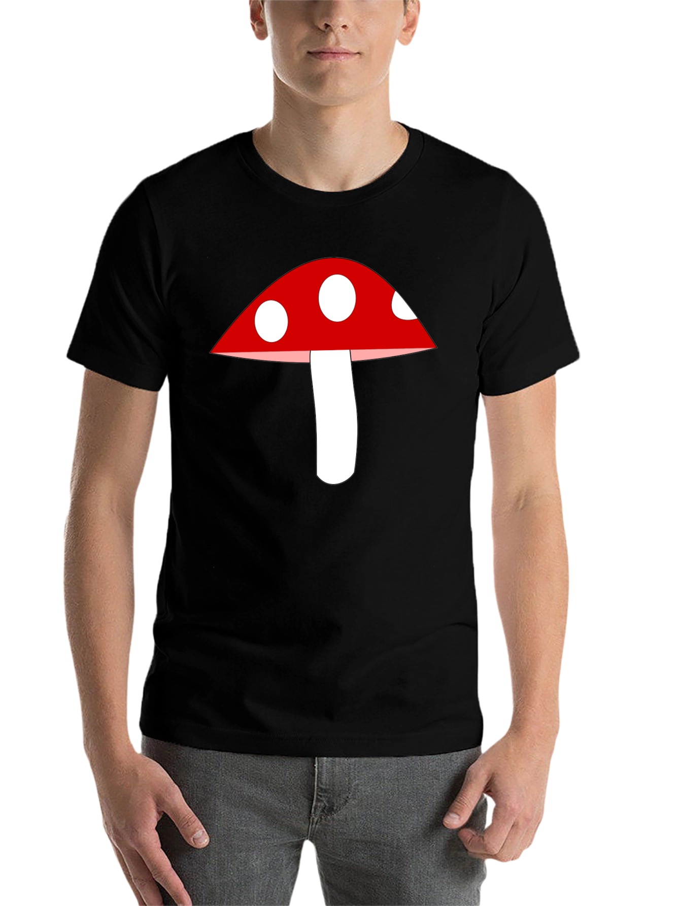 Mushroom Graphic Tee - Classic Crew Neck