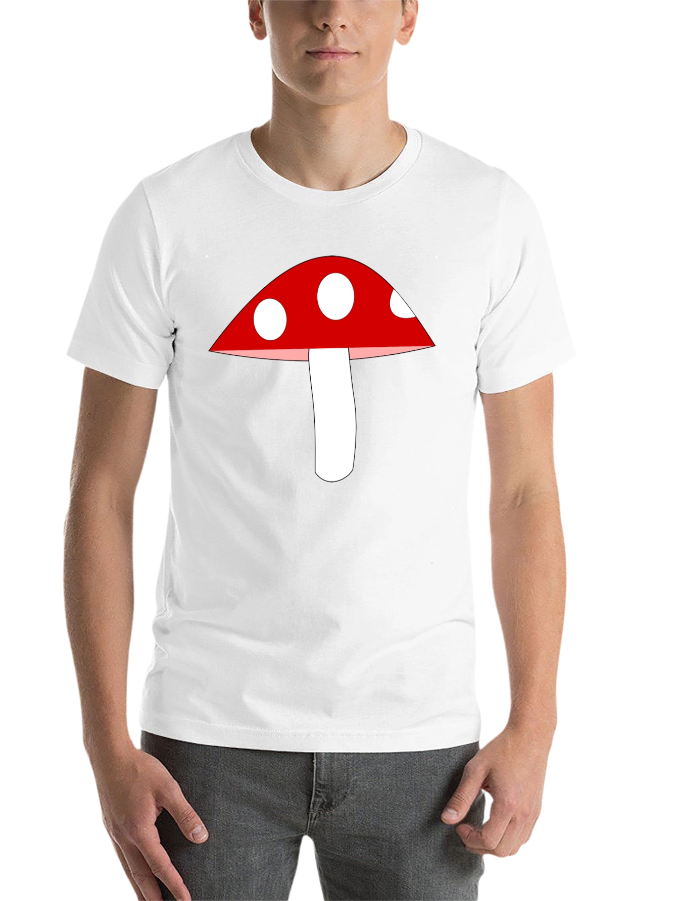Mushroom Graphic Tee - Classic Crew Neck