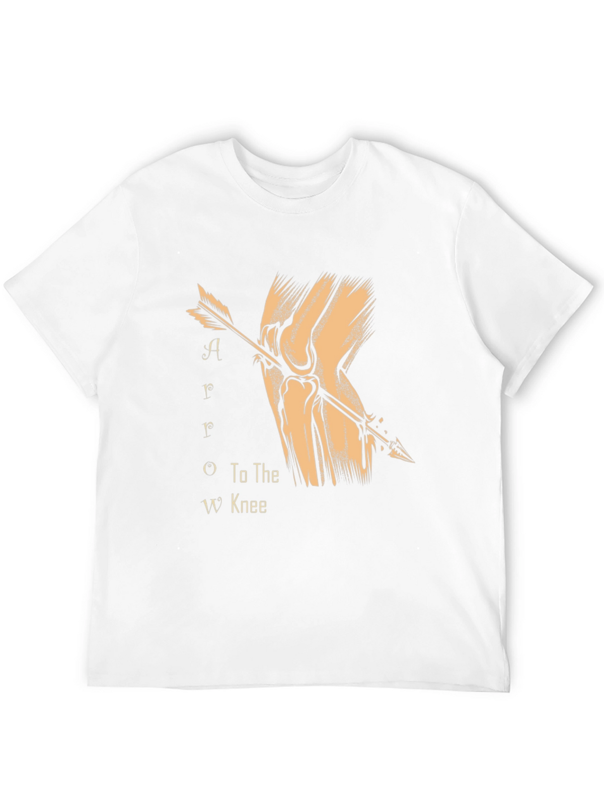 Arrow to the Knee T-Shirt - Black Cotton Blend
