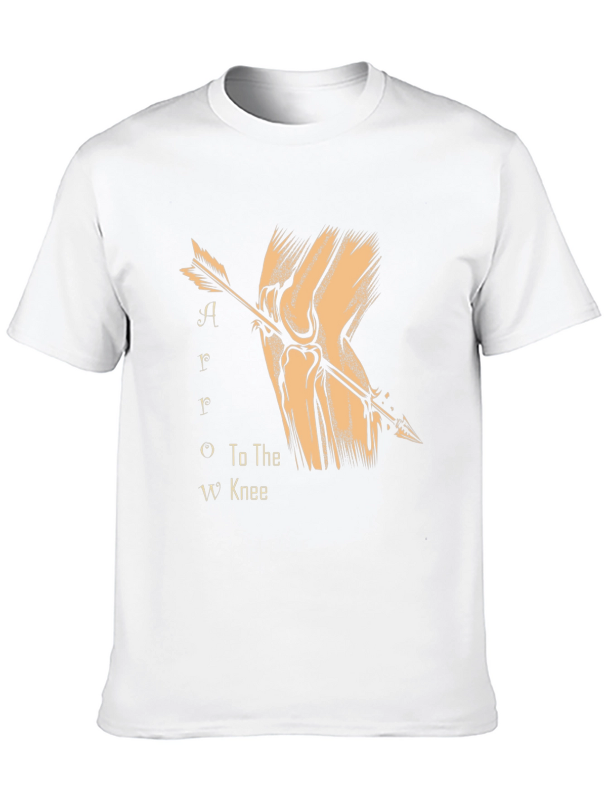 Arrow to the Knee T-Shirt - Black Cotton Blend